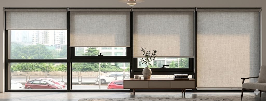 Rèm cuốn tự động cho văn phòng